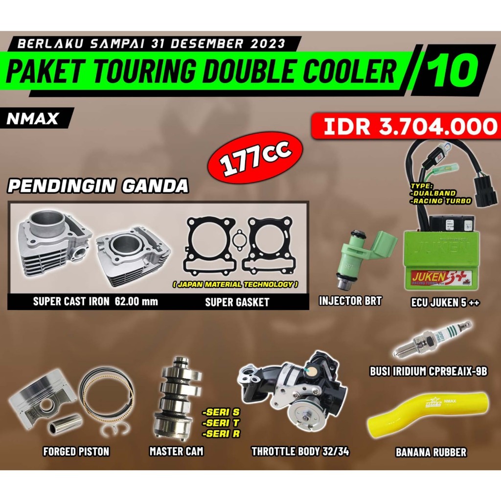PAKET BORE UP NMAX 6 | 177 CC | BRT