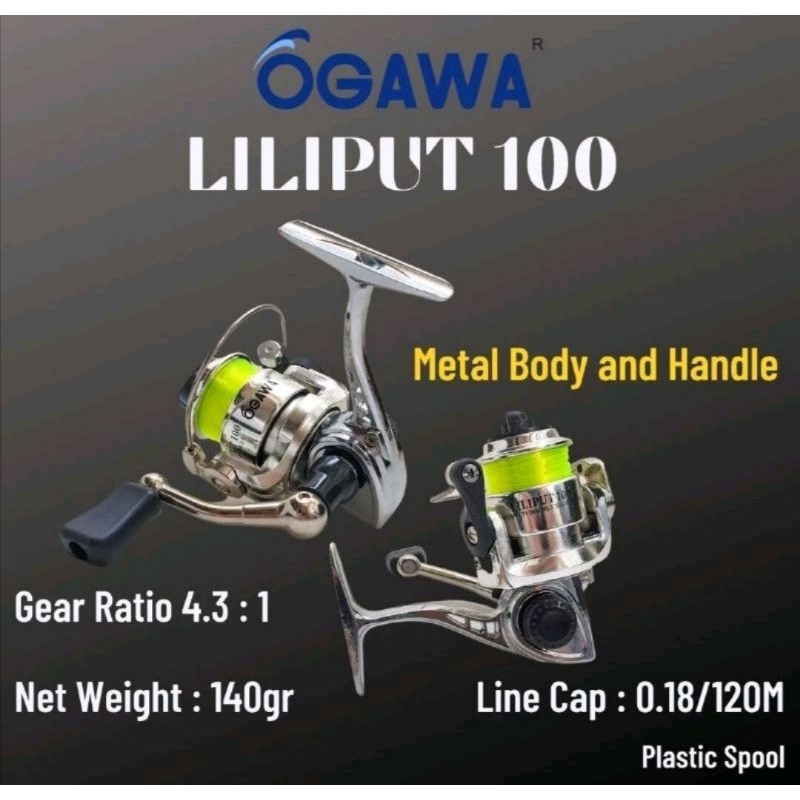 Reel Pancing Mini Ogawa Liliput 100 - Reel Pancing Murah Free Senar