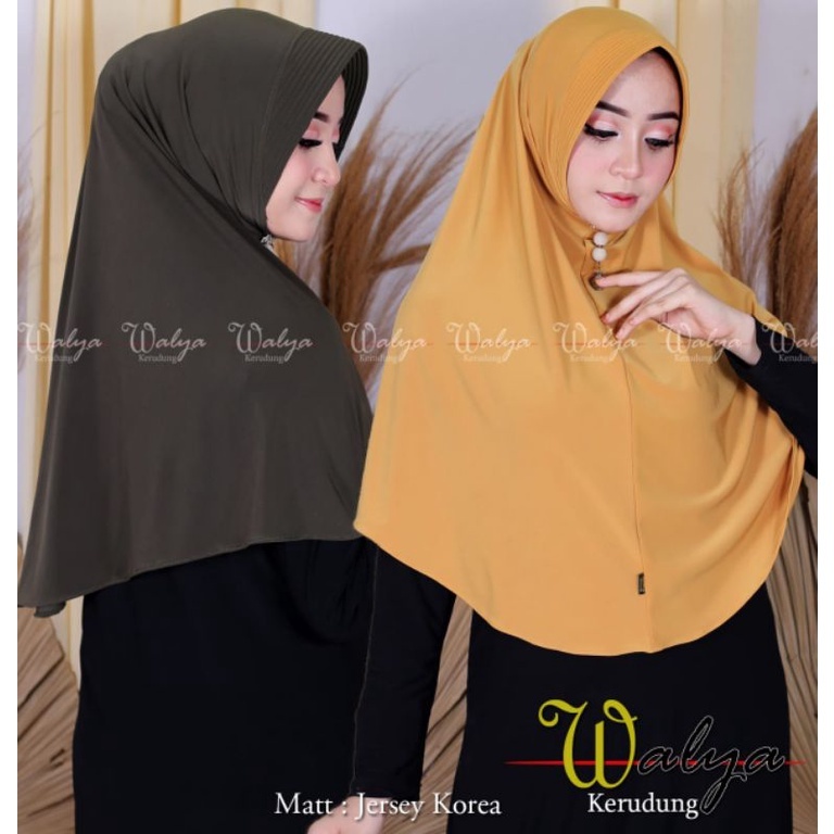 HIJAB BERGO POLOS UKURAN L  WALYA KERUDUNG