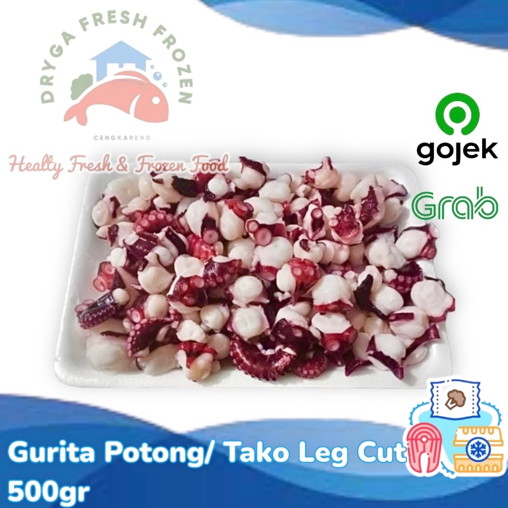 

Gurita Potong 500gr Tako Leg Cut Octopus Fresh Frozen