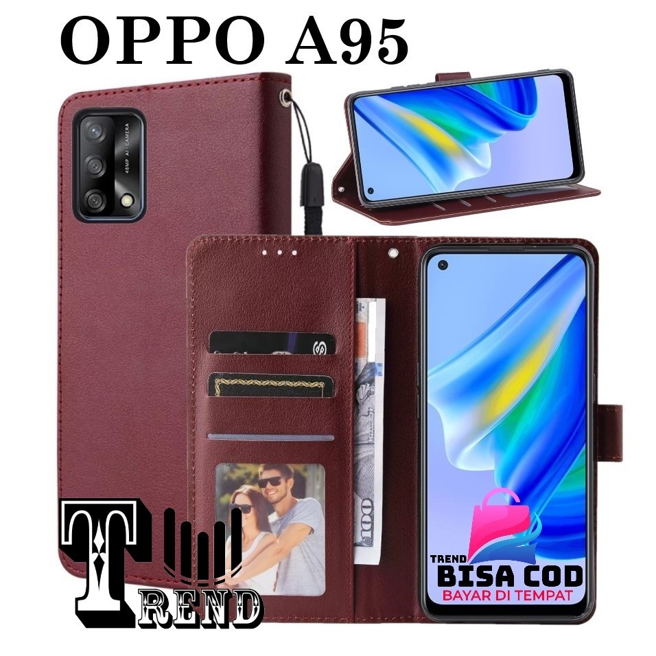 FLIP COVER OPPO A95 LEATHER CASE FLIP OPPO A95