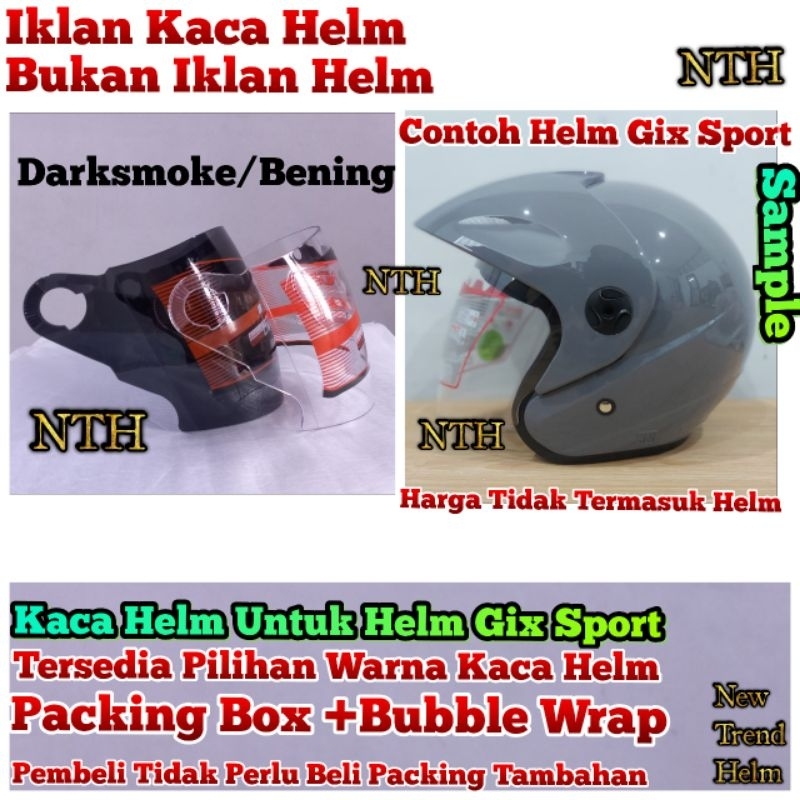 Kaca Helm Gix Sport Berkualitas