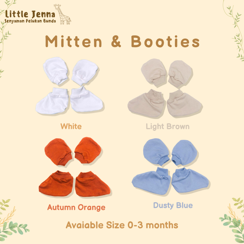 Little Jenna - Mitten and Booties new born baby New color earthtone Sarung tangan & Sarung kaki Image 5