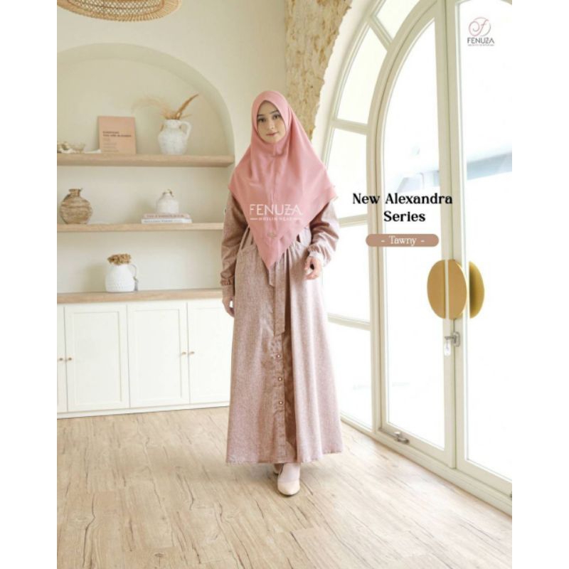 Gamis New Alexandra dress ori Fenuza busana muslim busui nyaman dipakai