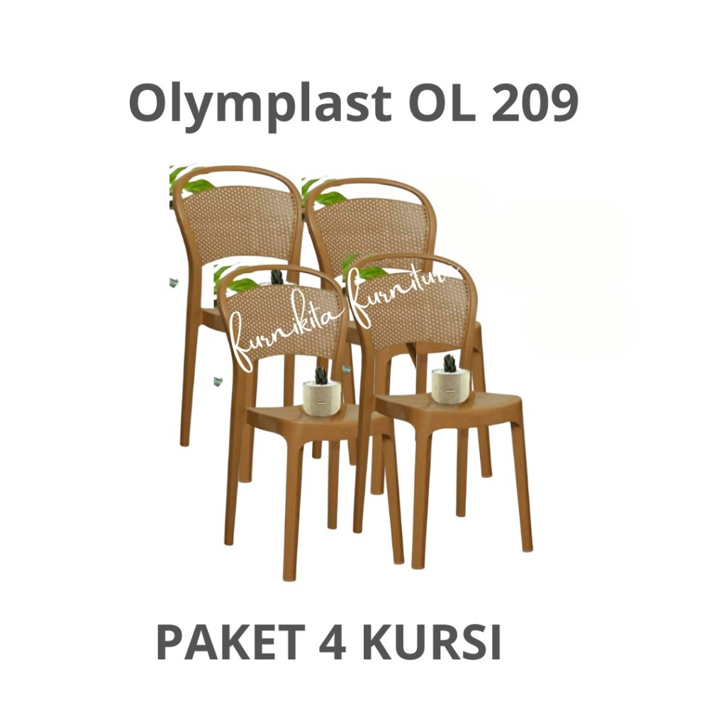 KURSI PLASTIK ROTAN ANYAMAN OLYMPLAST OL 209 R