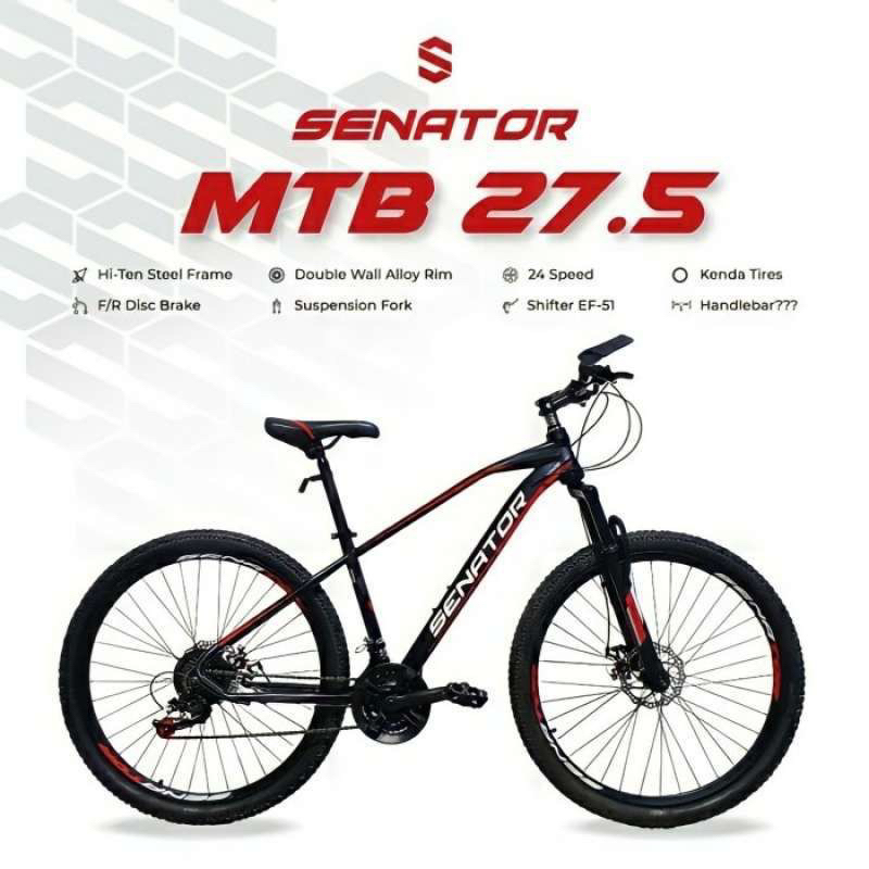 Sepeda Gunung MTB 27,5 inch Senator