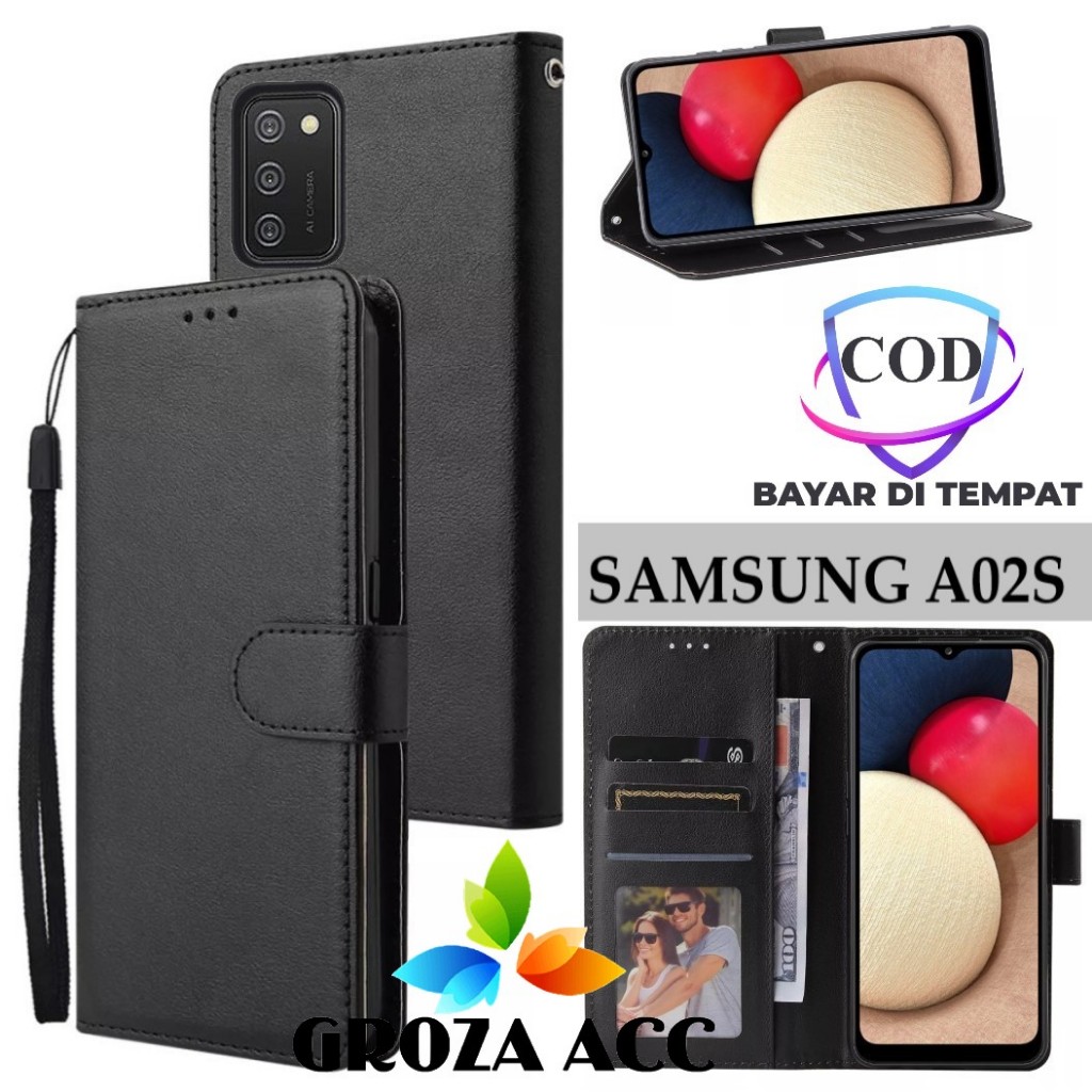 Flip Case SAMSUNG A02S Case Wallet Kulit Casing Dompet Case Wallet Leather Flip Case SAMSUNG A02S Ca