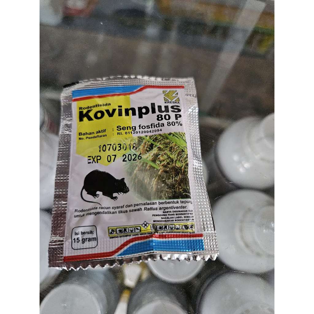 Rodentisida KOVINPLUS 80P 15gr l Kovinplus 80P 15 gram l Rodentisida