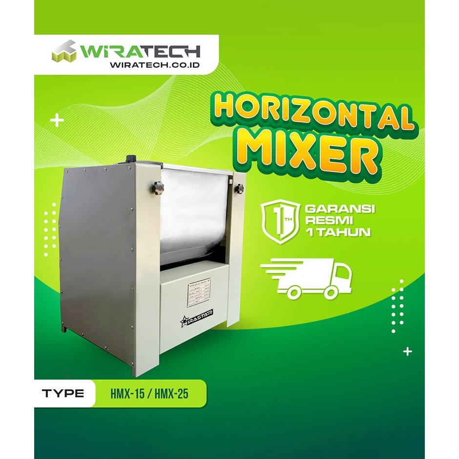 Wirastar Horizontal Mixer HMX-15 Cover / Mesin Aduk Adonan Mie/Roti