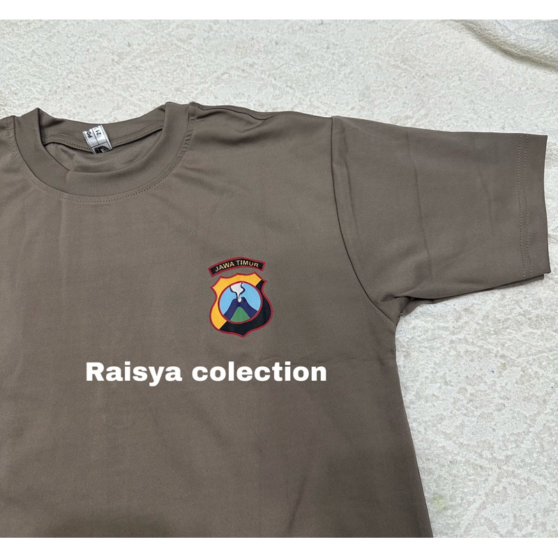 kaos jatah polisi logo polda jatim / kaos pembagian polisi polda jatim