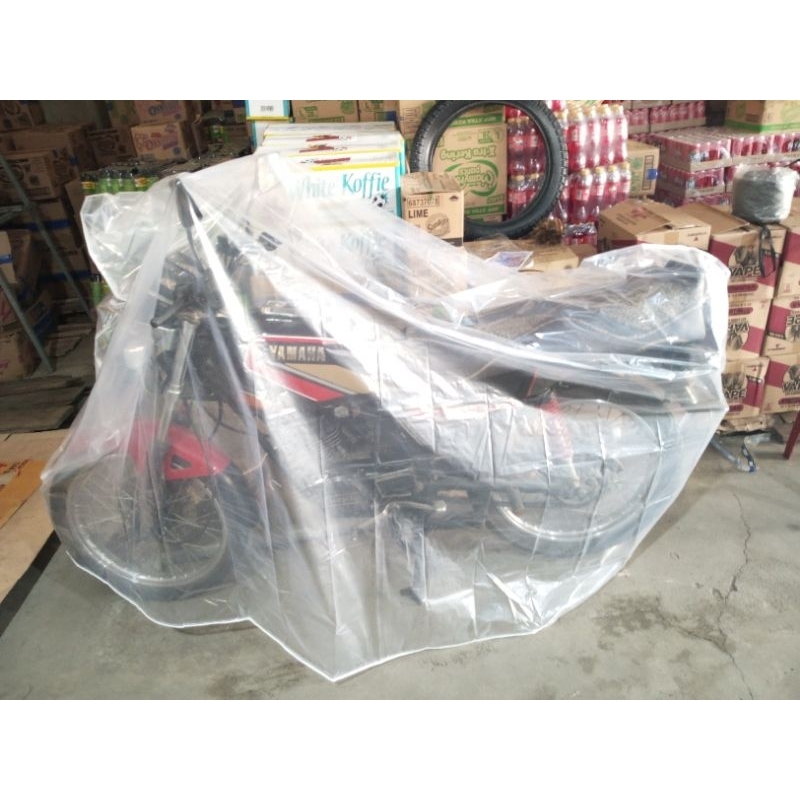 Cover transparan motor/tudung cover/sarung RX King /universal/ukuran XL