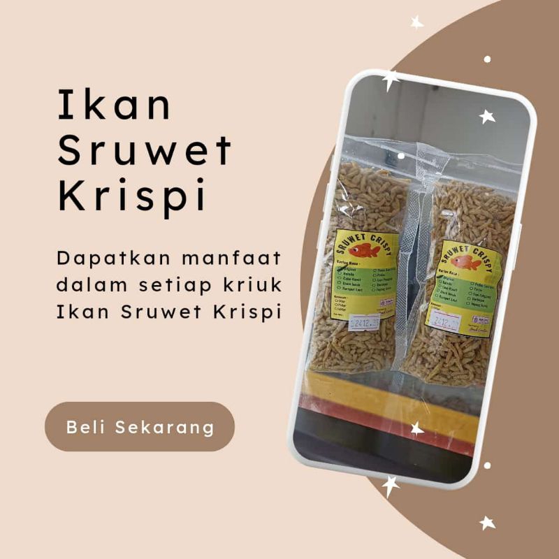 

sruwet crispy ikan sruwet cemilan lauk bergizi bb booster anak