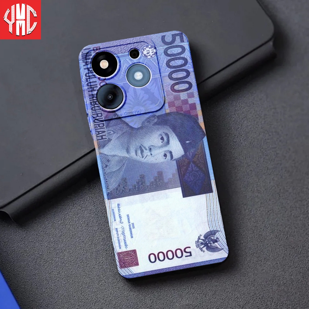 TM411 UNTUK TECNO SPARK 10 PRO GAMBAR UANG SOFTCASE PROTEC CAMERA CASING PONSEL CASE HP YMC OFFICIAL