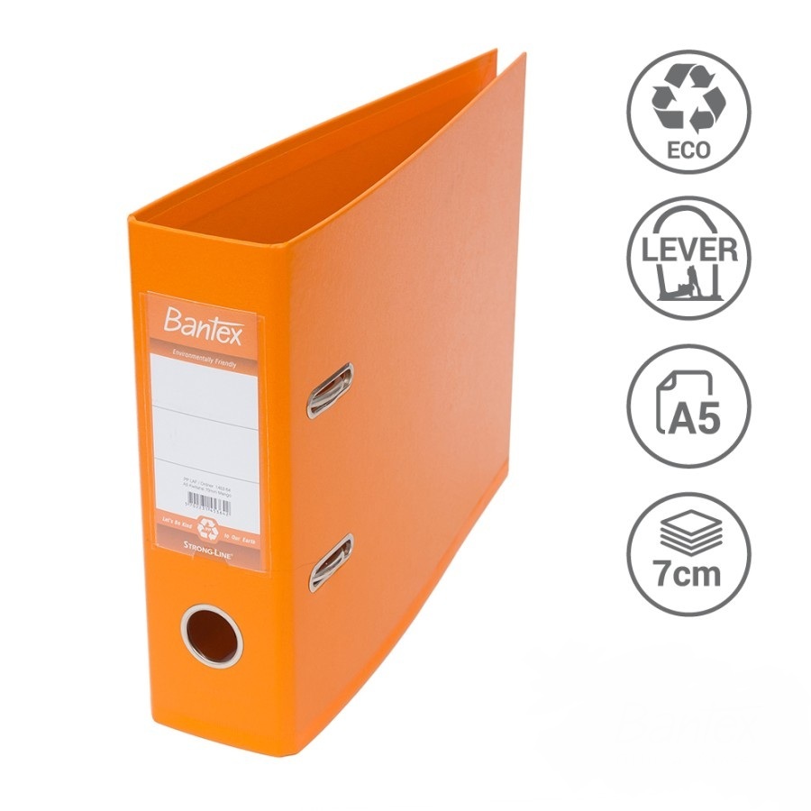 

Bantex Ordner Kwitansi/A5 7cm Plastic Lever Arch File Mango