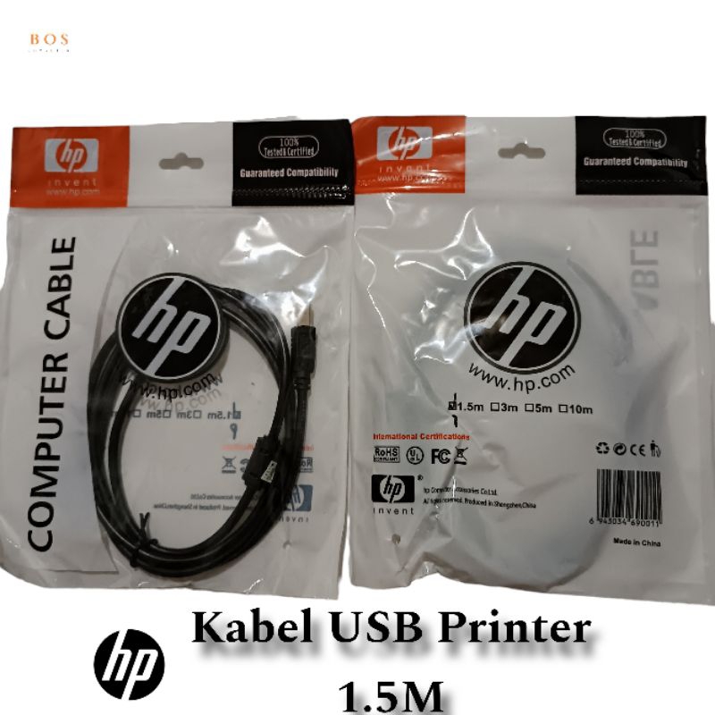 KABEL USB PRINTER HP 1.5M / KABEL USB PRINTER HP 1.5 METER