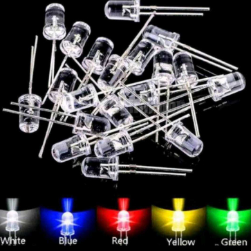 urreichebelliubayer ❤ Lampu LED 5mm warna Untuk Layangan Elektronika Truk Oleng dll / Lampu led hias