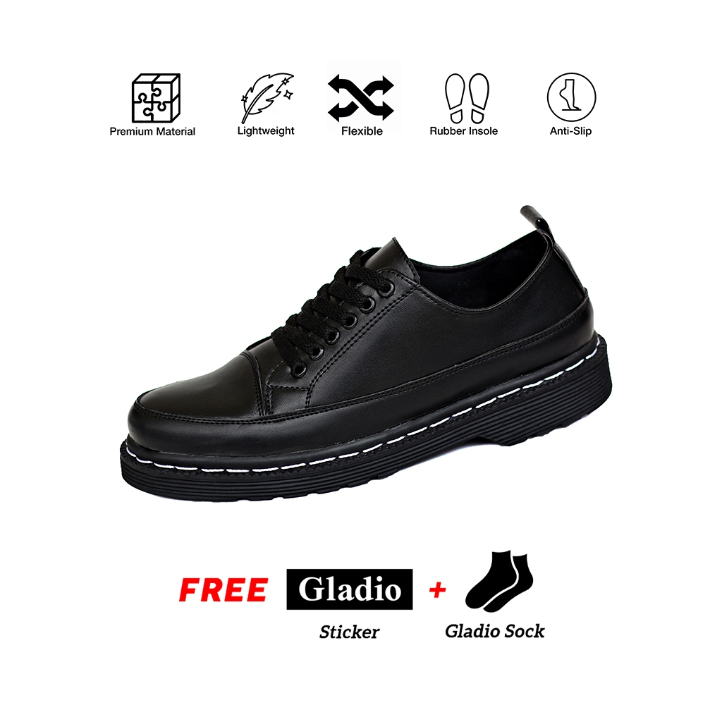 Gladio Footwear - Sepatu Pria Carlos Docmart Original Sepatu Kulit Pria Casual Bisnis Formal Terbaru