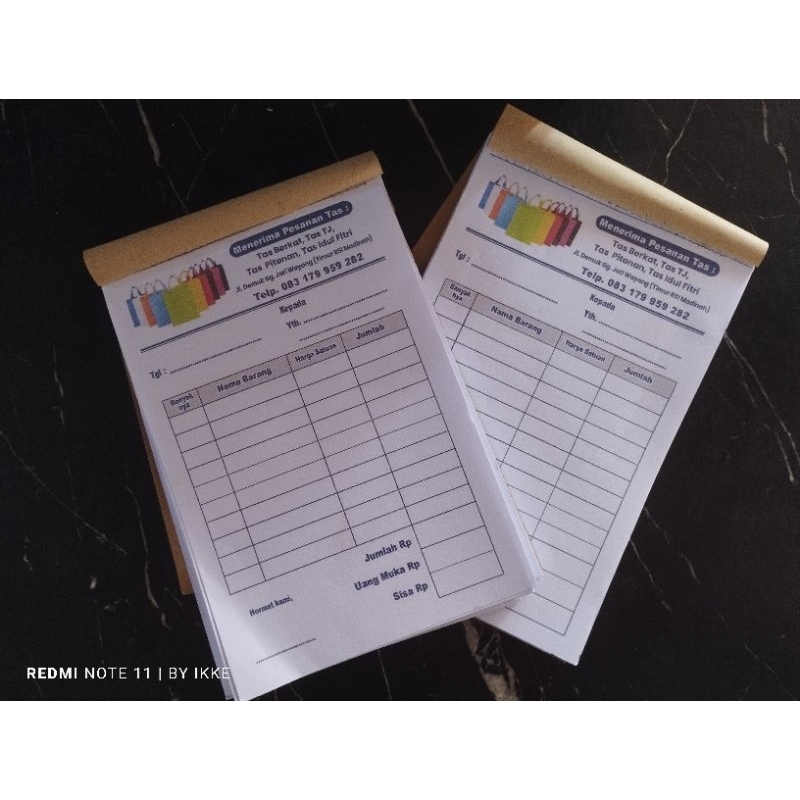 

NOTA CUSTOME 1 ply BISA BIJIAN