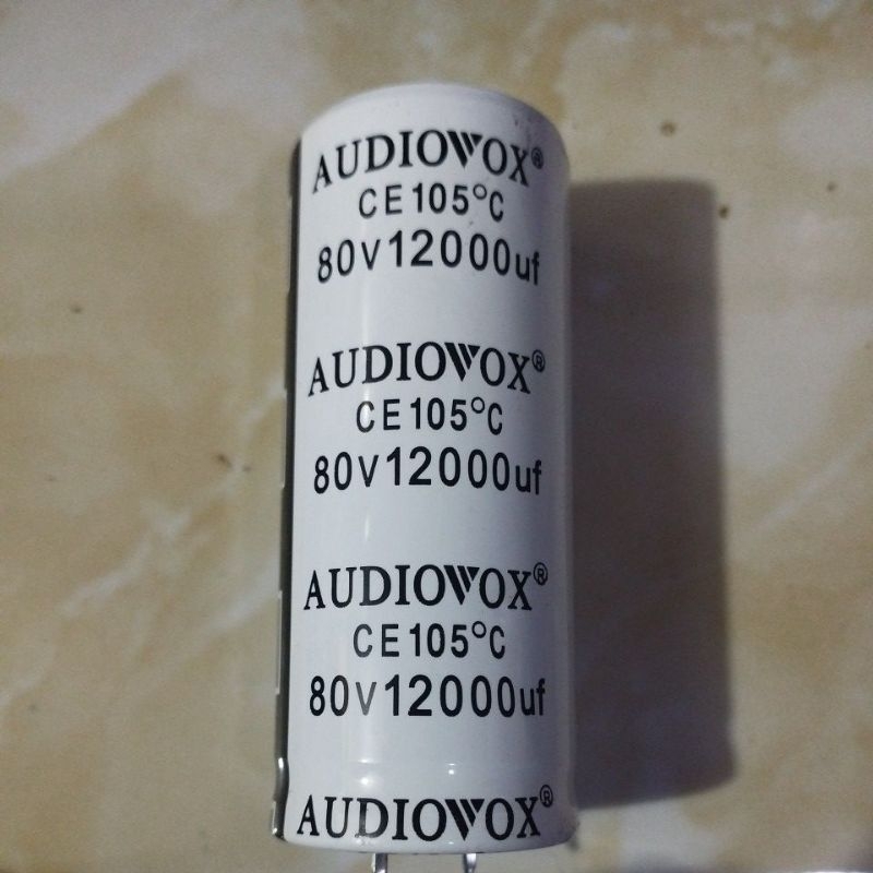 AUDIOVOX 12000UF 80V ORIGINAL Bodi 3cm