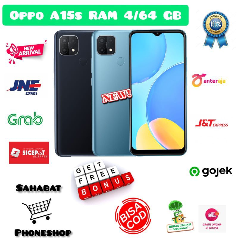 OPPO A15s RAM 4/64 GB GARANSI RESMI