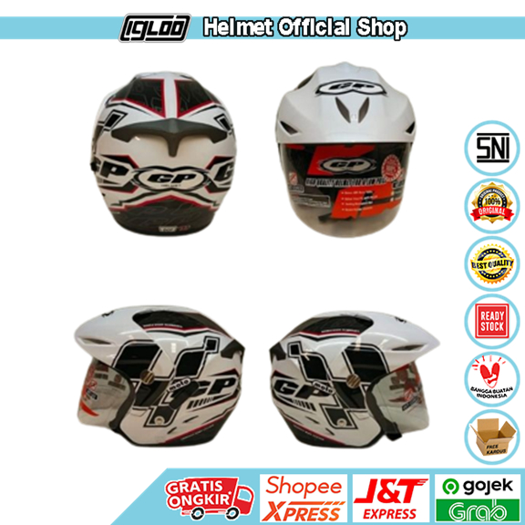 Helm Half Face GP Diablo Varian Size L , SNI