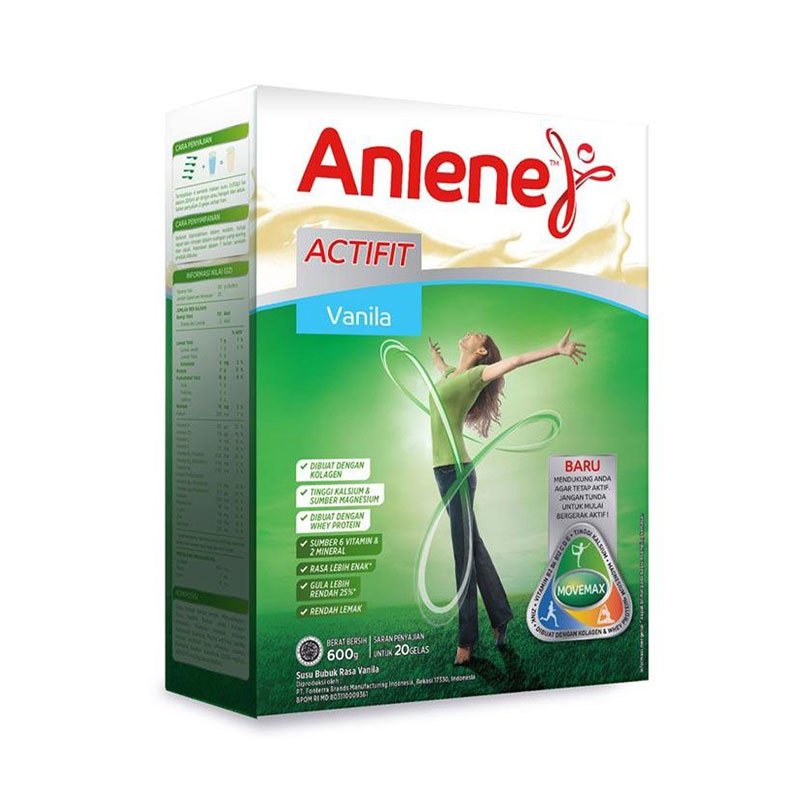 

Anlene Active Vanila - Coklat -Original 590Gr/1Karton