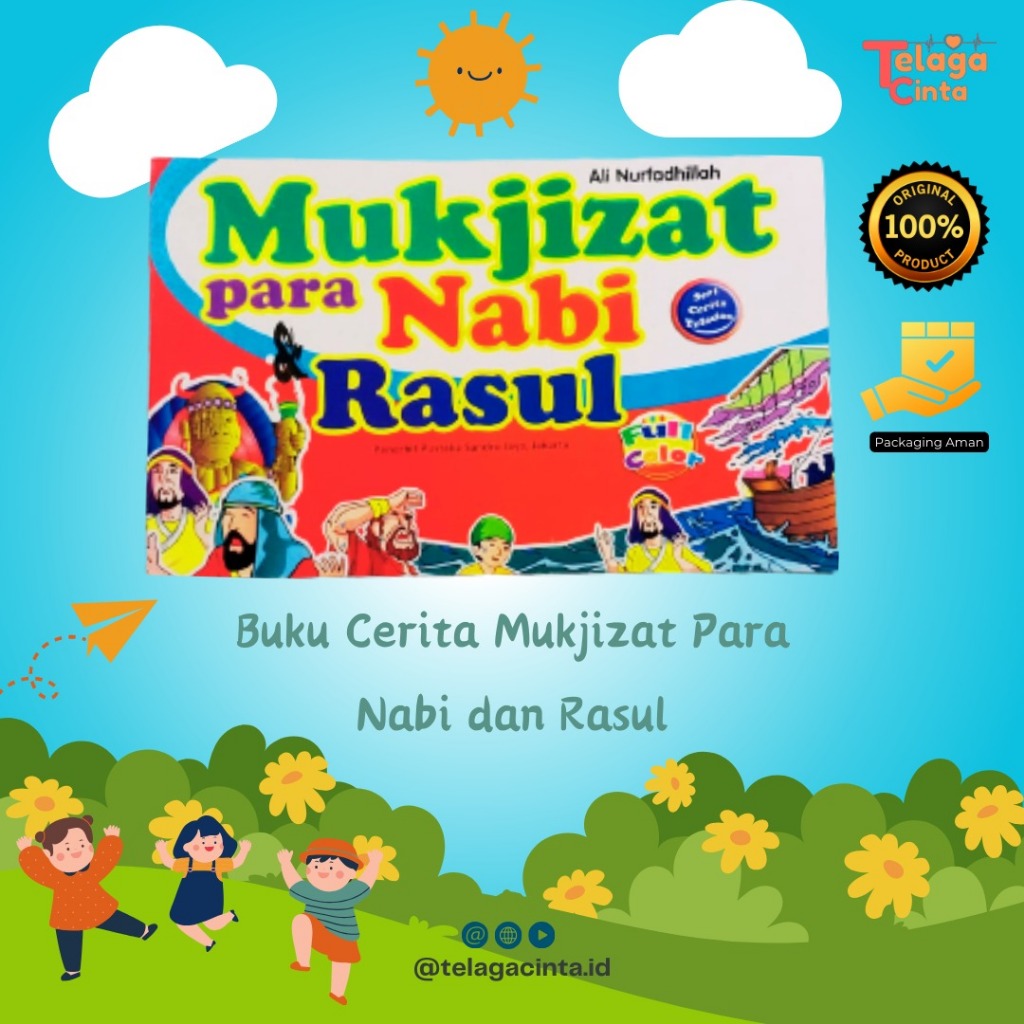 Mukjizat Para Nabi dan Rasul - Buku Anak - Cerita Nabi - Penerbit Pustaka Sandro Jakarta Dijamin Ori