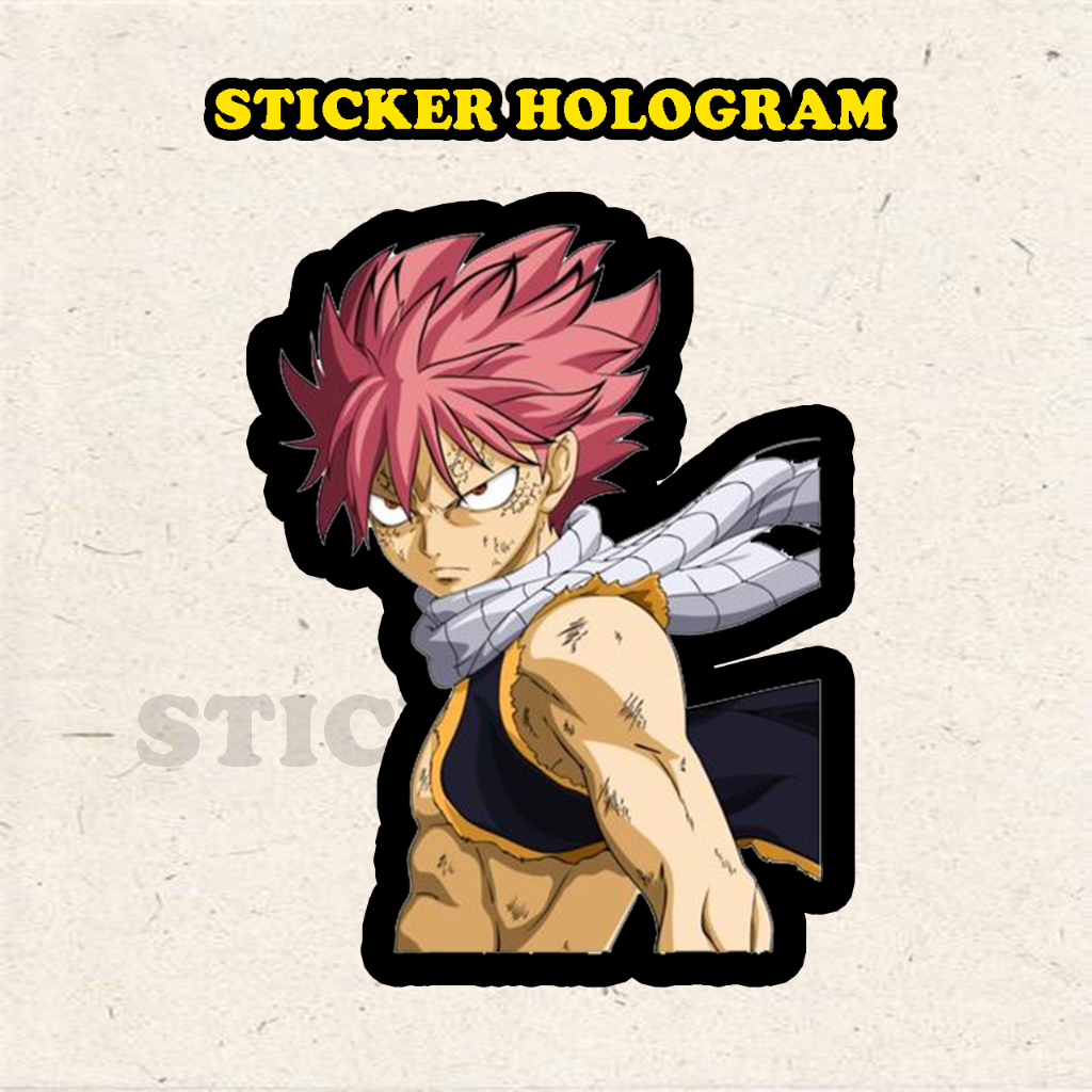

Stiker Hologram Natsu Dragneel Fairytail ukuran 7 cm