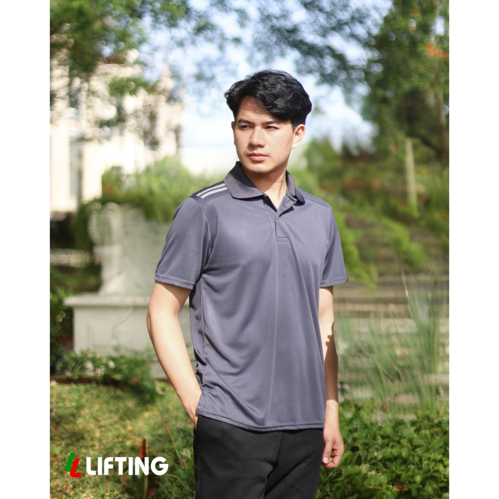 T SHIRT LIFTING VDF 6001 TANGAN PENDEK/ KAOS BAJU OLAHRAGA DRYFIT
