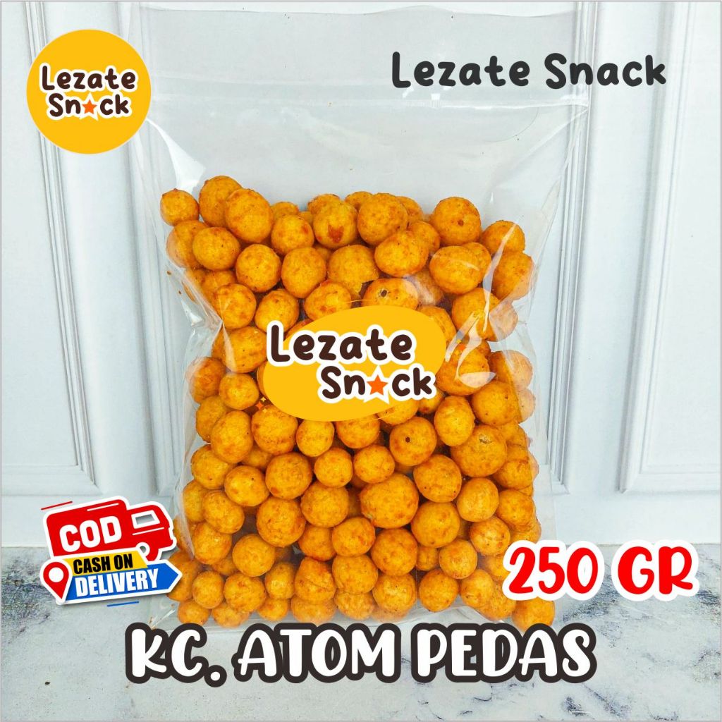 

Kacang Atom Oven Pedas 250GR Enak Murah Renyah / Kacang Atom Kiloan Matador Gangsar Garuda Bledugh Jambu Panda Renyah Gurih WAP SNACK