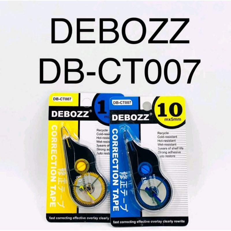 

Tip-ex Kertas / Correction Tape Debozz DB-CT007 10 Meter ( Per Pcs )