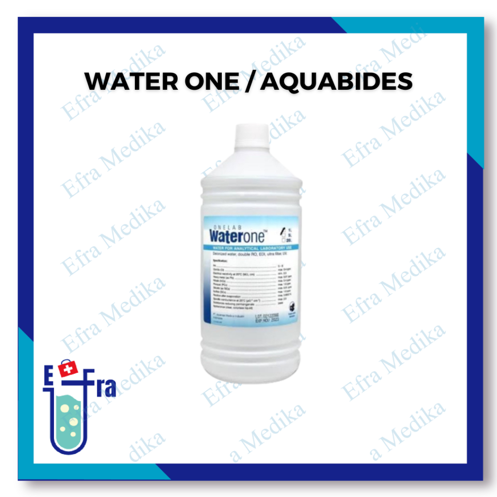 Water One 1 Liter Onemed / Aquabides / Aquabidest / Aquades