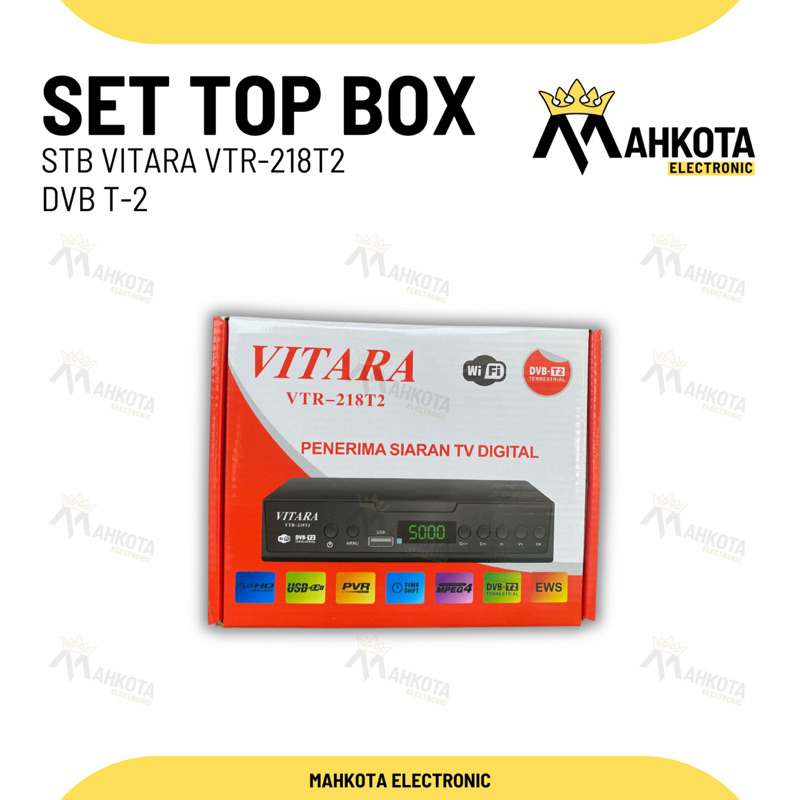 SET TOP BOX TV DIGITAL VITARA DVB-T2 / STB VITARA VTR-218T2