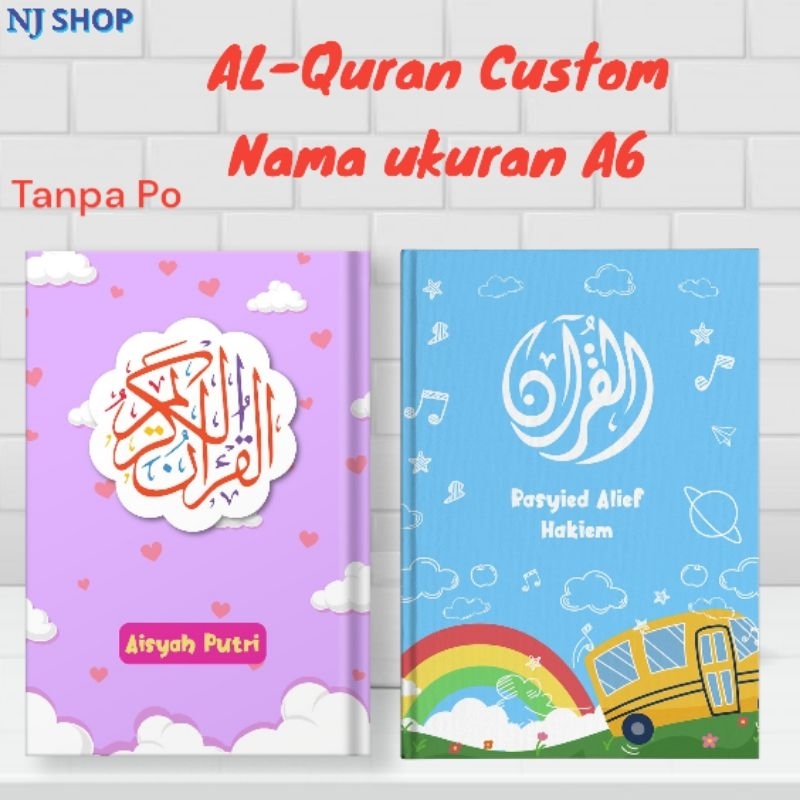 [AL-Qur'an] -Variasi Quran A6 Custom Nama Hardcover Bisa Tulis Nama di Cover Quran Terjemahan Per Ka