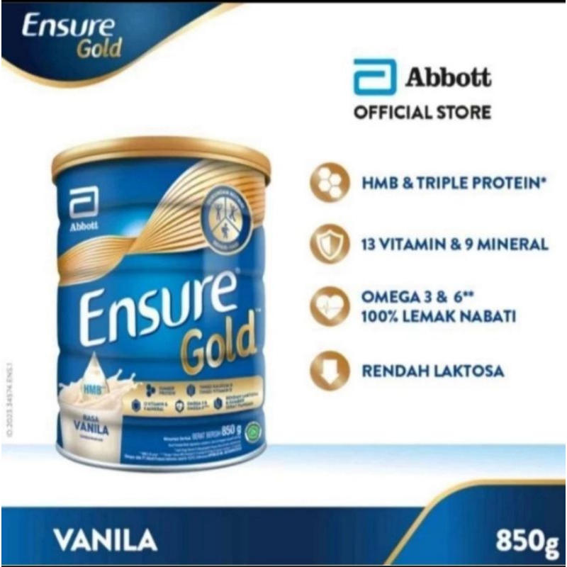 

ENSURE GOLD VANILA 850GR