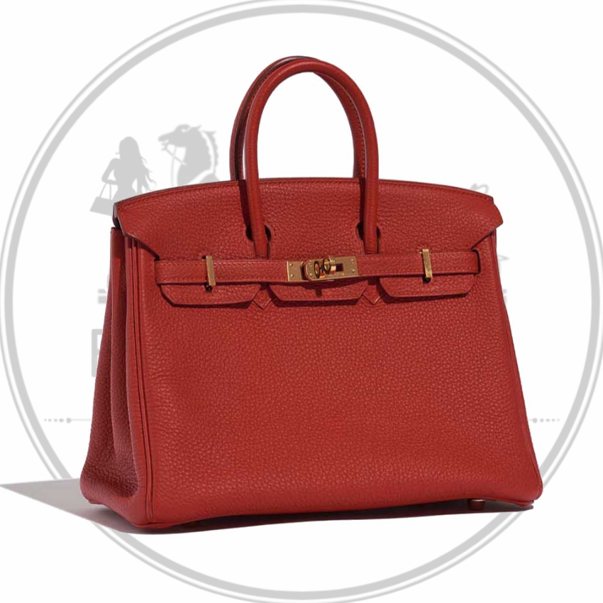 Merah - Tas Selempang Wanita Import Herms Birkin30 Togo Semi Premium | 2530Hermes Bag