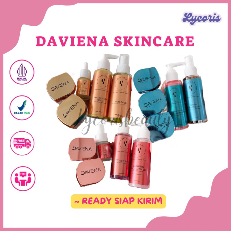 DAVIENA SKINCARE ORIGINAL DAVIENA PAKET GOLD DAVIENA PAKET GLOWING DAVIENA PAKET ACNE PAKET SKINCARE