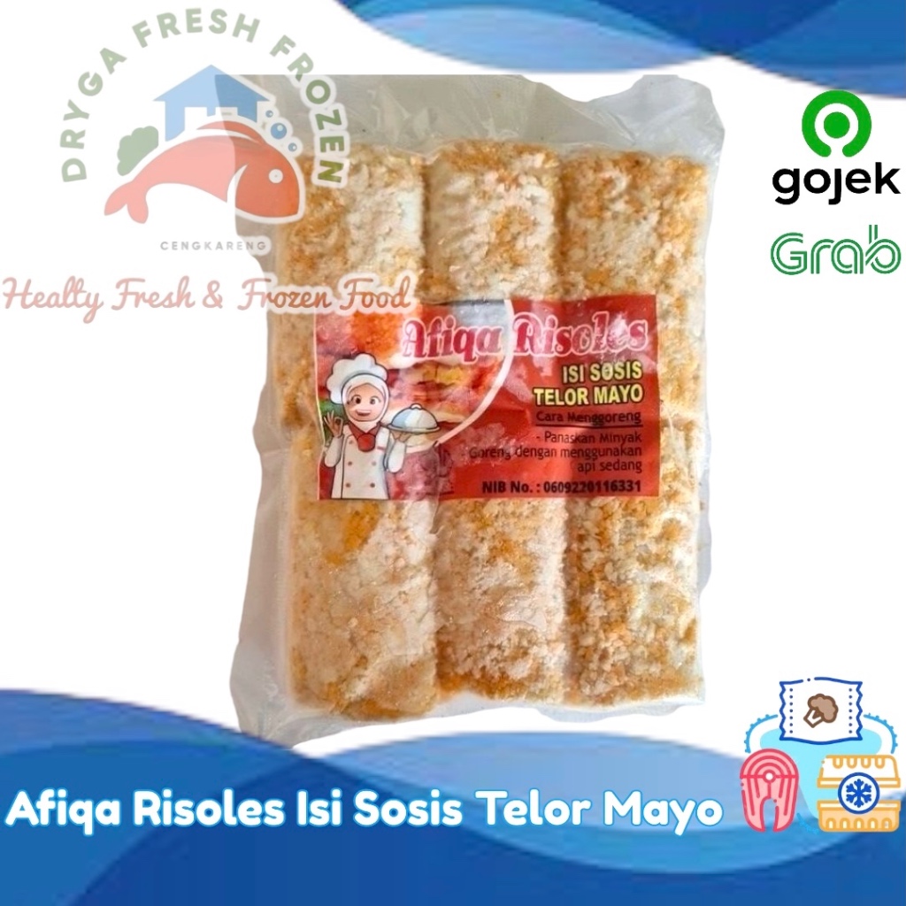 

Afiqa Risoles Isi Telor Sosis Mayonaise Isi 6pcs 380gr