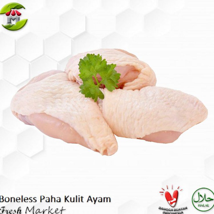 

Boneless Paha Kulit Fillet Ayam Fillet 1Kg Grade A Kualitas Premium