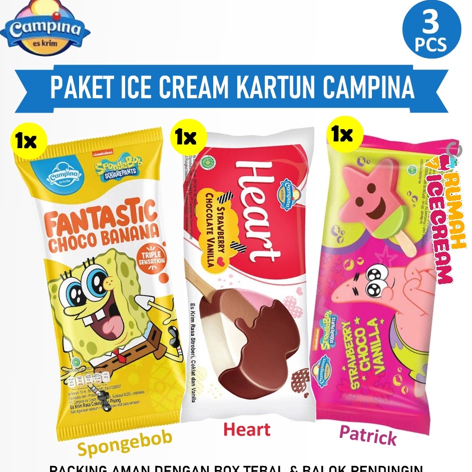 

Ice Cream Kartun Campina 3pcs