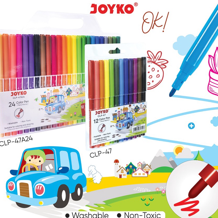 

Harga Termurah Color Brush Pen Pena Kuas Warna Joyko CLP-47