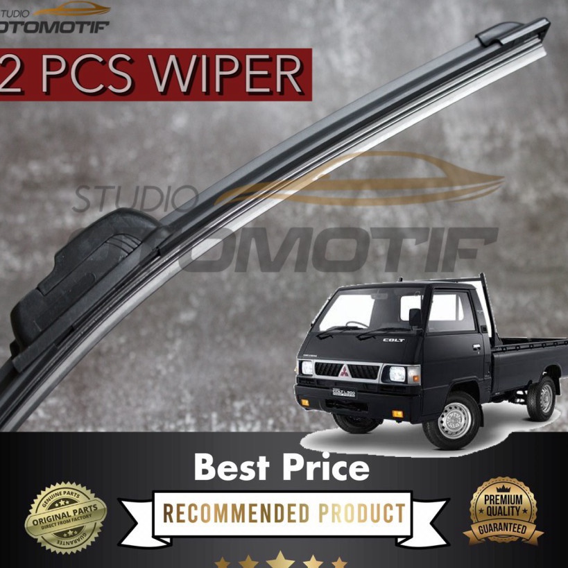 Banyak Peminat WIPER L300 COLT FRAMELESS / WIPER MOBIL L300 PISANG 2PCS.