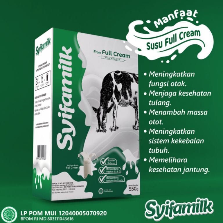 

Nikmati Syifa Milk Susu Sapi Full Cream - Susu Sapi Penggemuk Badan 550gr ,.,.,.,,