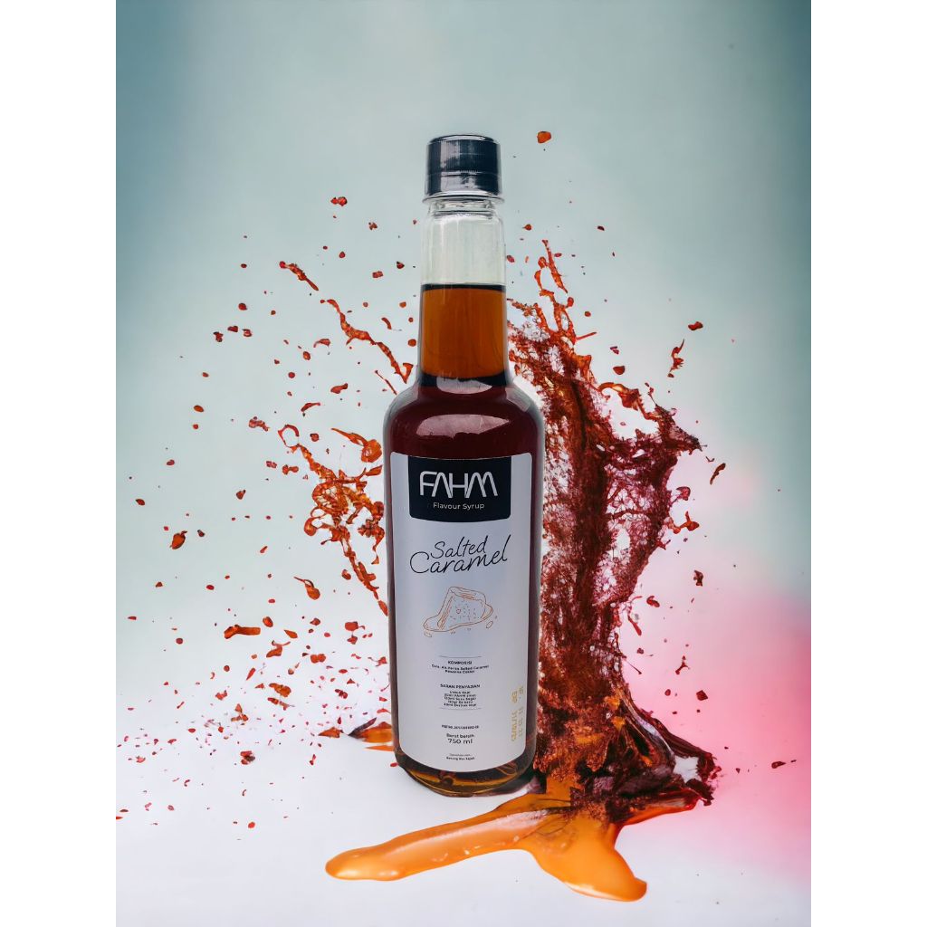 

FAHM Syrup Flavour Salted Caramel 750ml / Sirup Rasa Salted Caramel