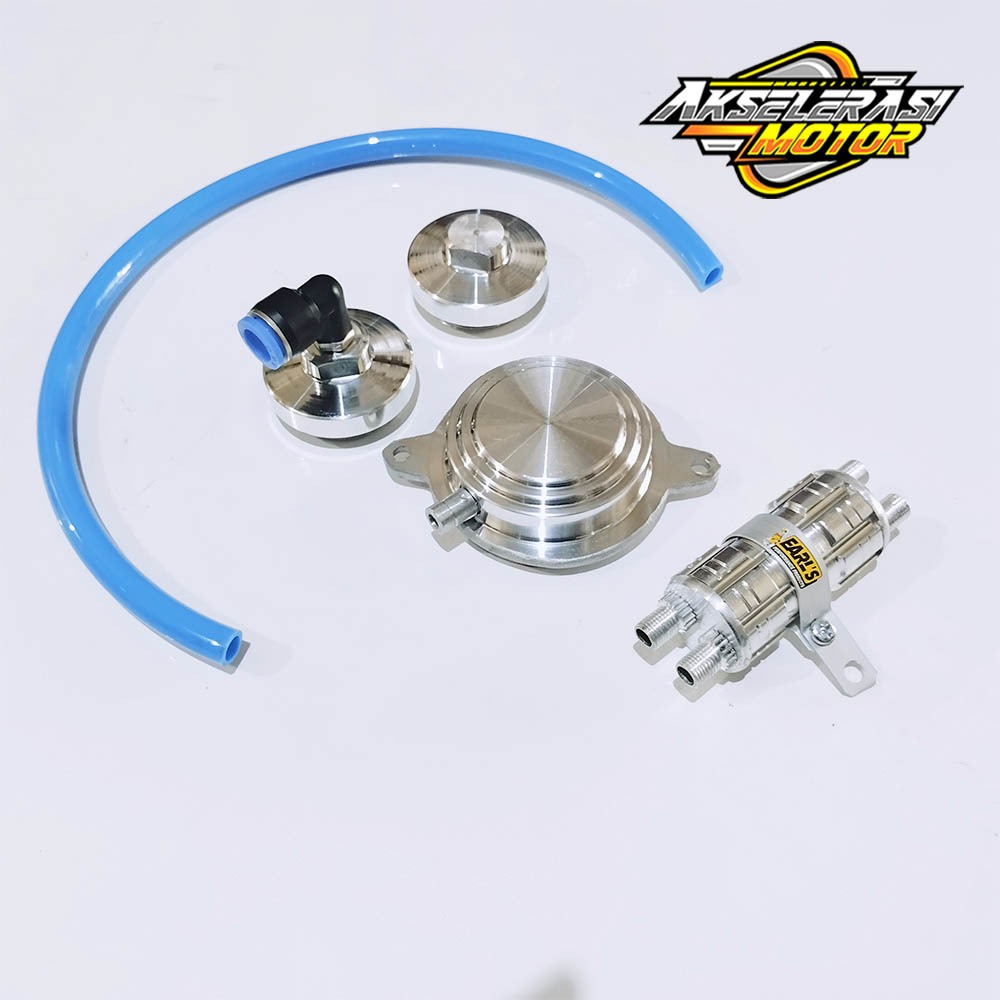 Tutup Klep Mio Racing Tutup Timing Mio Tabung Hawa Racing CNC Silver