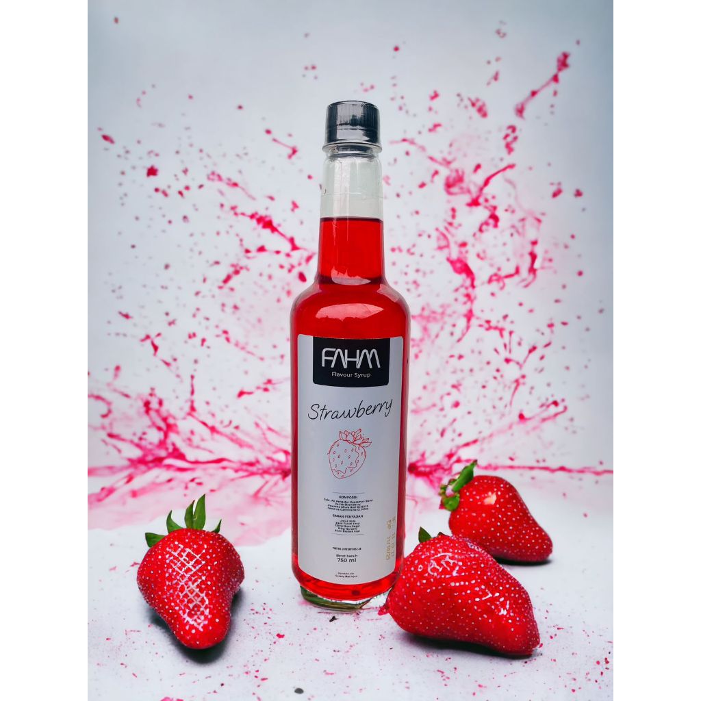 

FAHM Syrup Flavour Strawberry 750 ml / sirup rasa strawberry