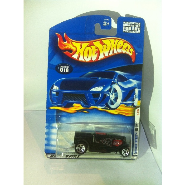 Hot Wheels. 2001 First Editions - 6. Hooligan. Red Chrome Engine by MATTEL