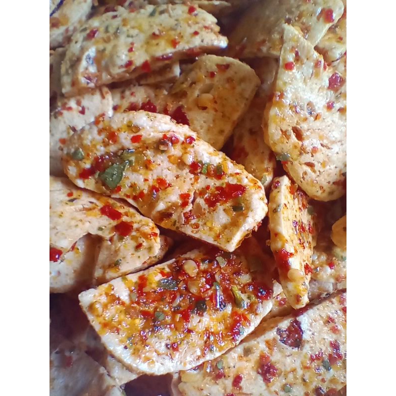 

BASRENG KRAUKK Pedas gurih daun jeruk 150 grm