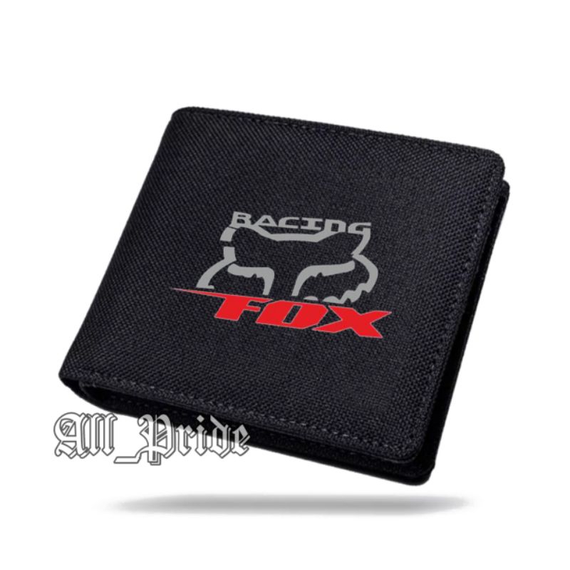 Dompet Kanvas Premium Fox Racing/Dompet Lipat Fashion Outdoor Pria Casual/E-Wallet Canvas Logo FOX