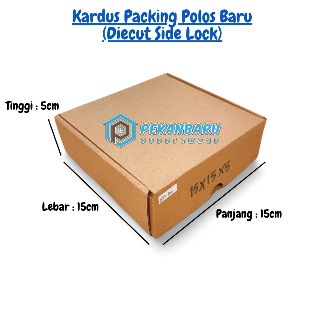 

Kardus Side Lock 15x15x5cm Tebal / Kotak Packing Kemasan Aksesoris Hampers Souvenir Gift Kraft